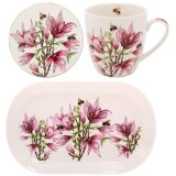The elegant and functional Magnolia Mug Coaster and Tray, the perfect addition to your home decor.