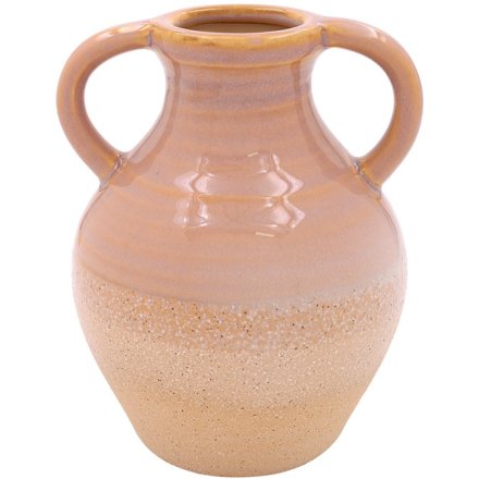 Ceramic Pink Vase 14cm