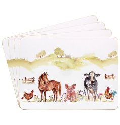 These cute placemats will provide durable protection for your table.  