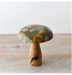 Autumnal Mushroom w/ Glazed Top 15cm