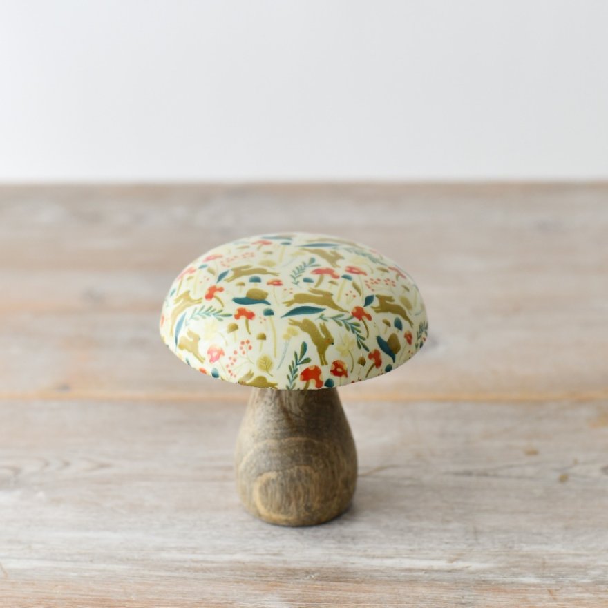 10cm Glazed Woodland Mushroom Deco