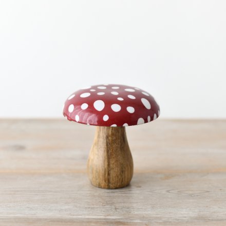 Red Mushroom Ornament, 15cm