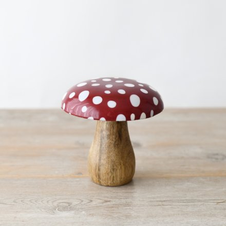 Red Mushroom Ornament, 10cm