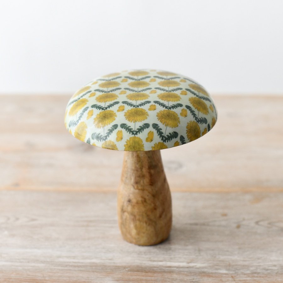 Add a touch of uniqueness with this vibrant mushroom- perfect for enhancing your home decor