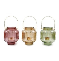 Elevate your home decor with these elegant tea light holders featuring convenient handles.