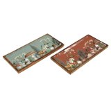 Mushroom Wooden Enamel Tray 2 Assorted 40cm