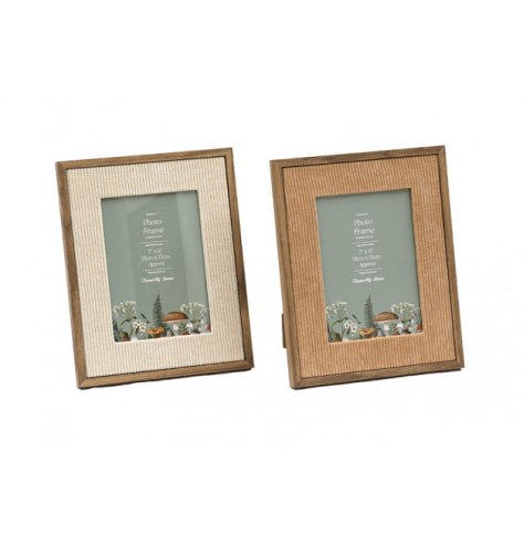 Capture cherished moments with our Corduroy Photo Frames in earthy mushroom for a rustic touch.