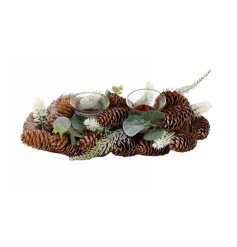 Embrace the tranquil beauty of a forest retreat with our 30cm Double Tealight Holder. 