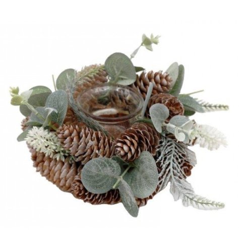 Add a touch of charm to your table with this adorable pinecone tea light holder. 