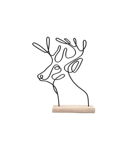 Deer Wire Decoration 25cm