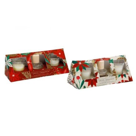 Diffuser & Candle Gift Set in Spiced Cinnamon 2/a