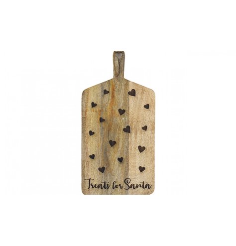 50cm Wooden 'Treats For Santa' Board