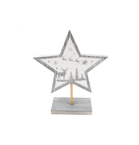Add a cute feature to your christmas table with this freestanding star decoration