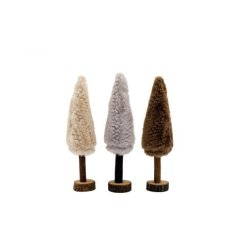 Add a nordic feel to your decoration with these wooden christmas trees.