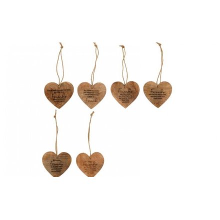  8/A Freinds Hanging Heart Deco 14cm