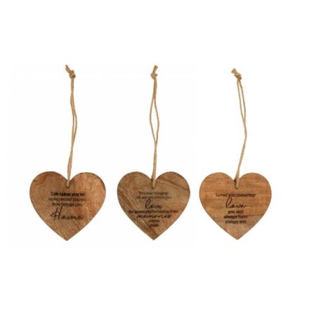 3/A Love/home Hanging Hearts, 14cm