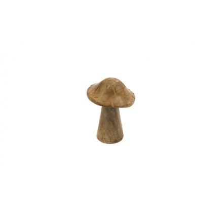 Wooden Mushroom Deco, 13cm