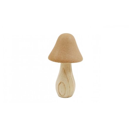 Natural Mushroom Deco, 21.5cm