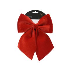 Red Bow Decoration 24cm