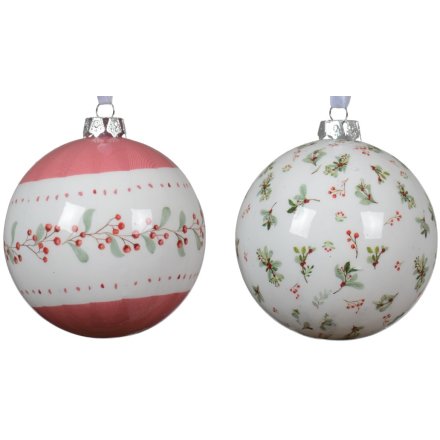 Traditional Festive Berry Baubles 2/a