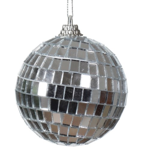 Silver Disco Ball Hanger 6cm