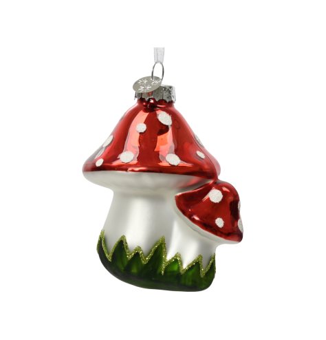 7.5cm Metallic Hanging Mushroom 