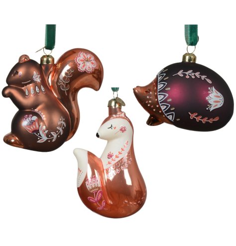 Woodland Animal Floral Hangers 3/a