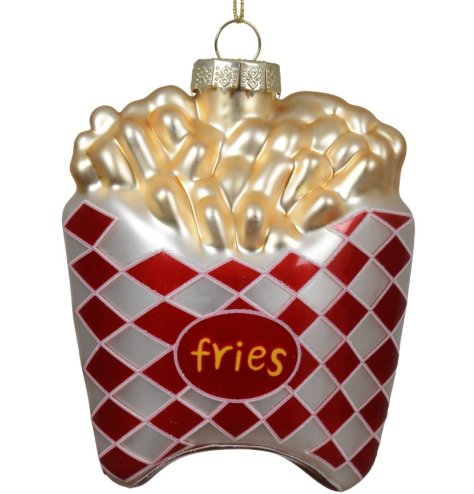 Metallic Fries Hanger 11cm