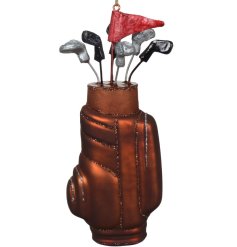 Festive Golf Club Bag Hanger 7.1cm