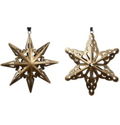 Iron Cut Out Star Hangers 2/a 