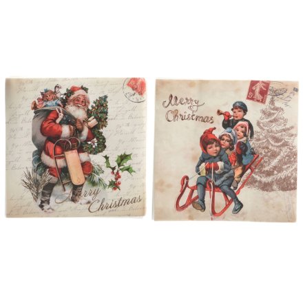16.5cm Vintage Christmas Napkins 