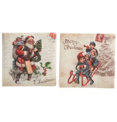 16.5cm Vintage Christmas Napkins 