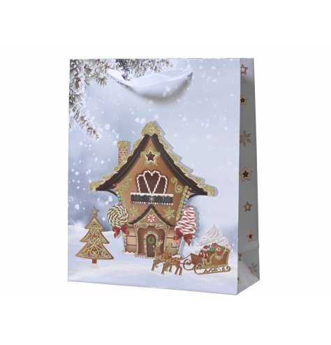 Gingerbread House Gift Bag 42cm