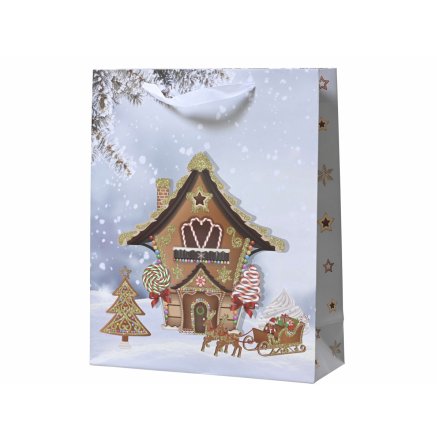Gingerbread House Gift Bag 42cm