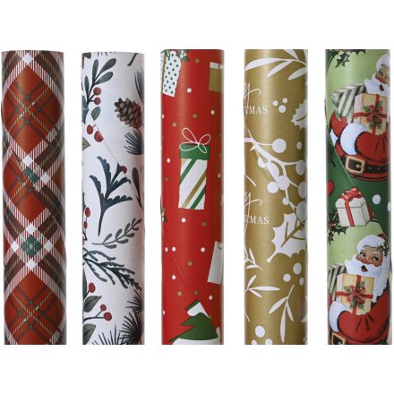 Wrap all your gifts in style with this traditional wrapping paper