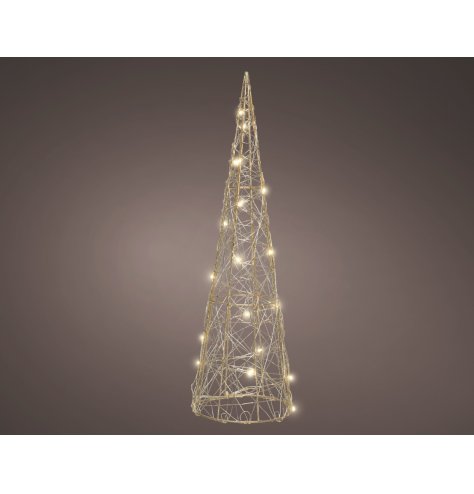 LED Christmas Cone Tree, 60cm