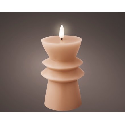 Small LED Wick Candle holder, 14.6cm