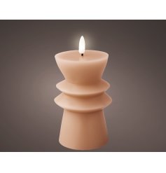Small LED Wick Candle holder, 14.6cm