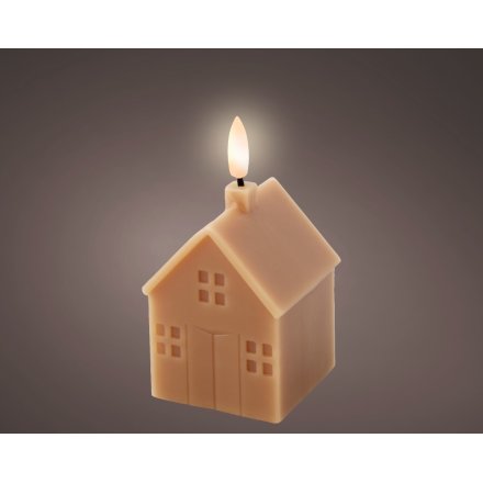 LED Candle House 11.3cm