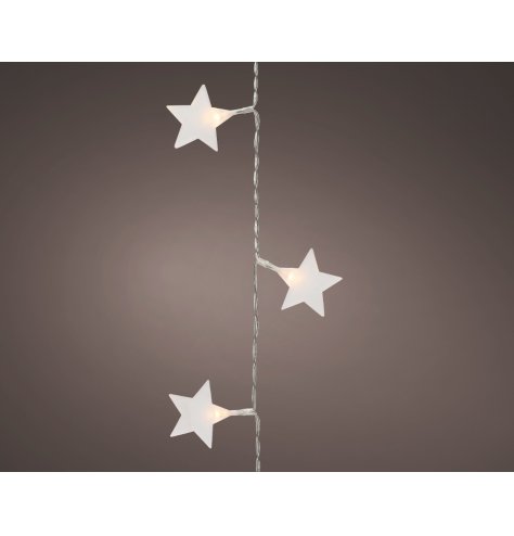 Star LED Indoor String Lights, 90cm