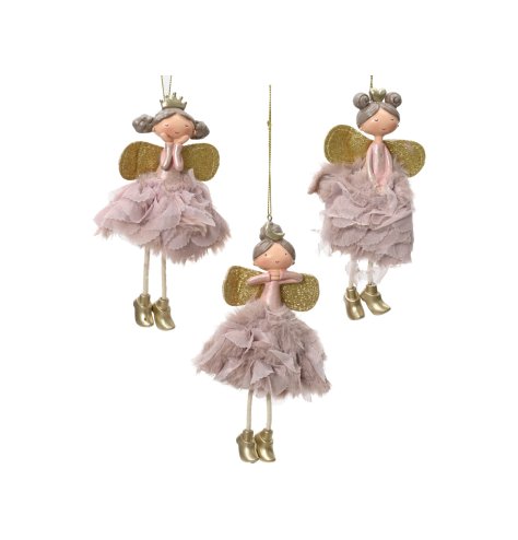 3/A Angel Tree Decoration with Dangling Legs 12.5cm