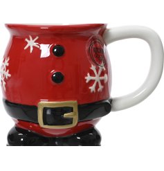 Add some festive fun to your coffee table with these adorable santa mug 