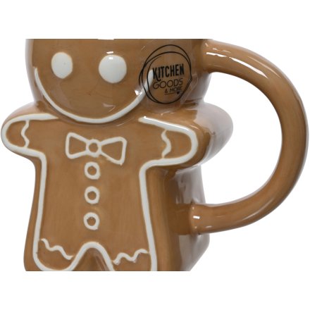 Gingerbread Man Ceramic Coffee Mug
