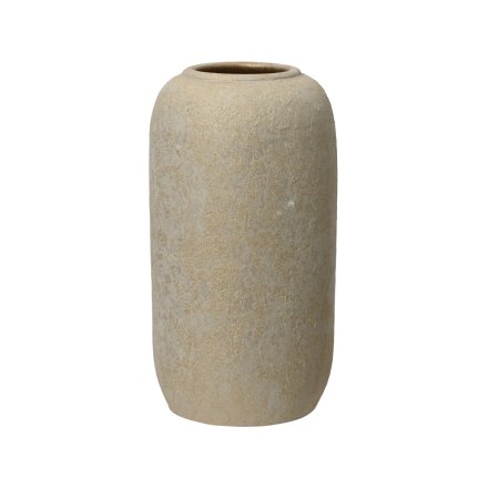 40cm Beige and Gold Vase