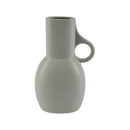 Grey Stoneware Vase 13cm