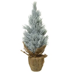 Mini Frosted Glitter Indoor Tree, 30cm