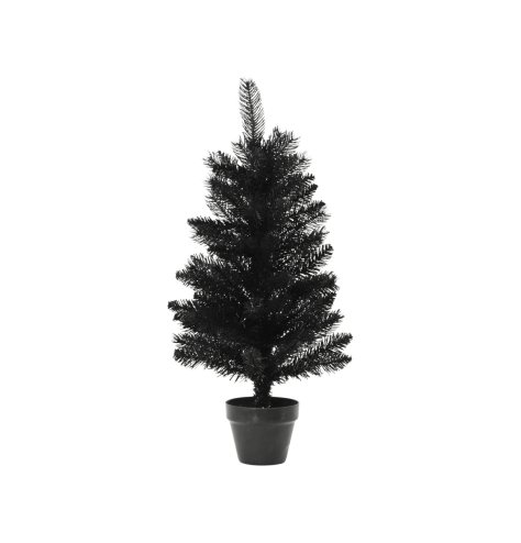 Berlin Black Indoor Christmas Tree, 45cm