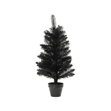 Black Berlin Indoor Christmas Tree , 45cm