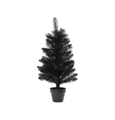 Indoor Black Christmas Tree, 60cm