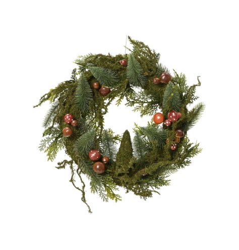 Add rustic charm to your home with our stunning wreath. A must-have addition for any space. 